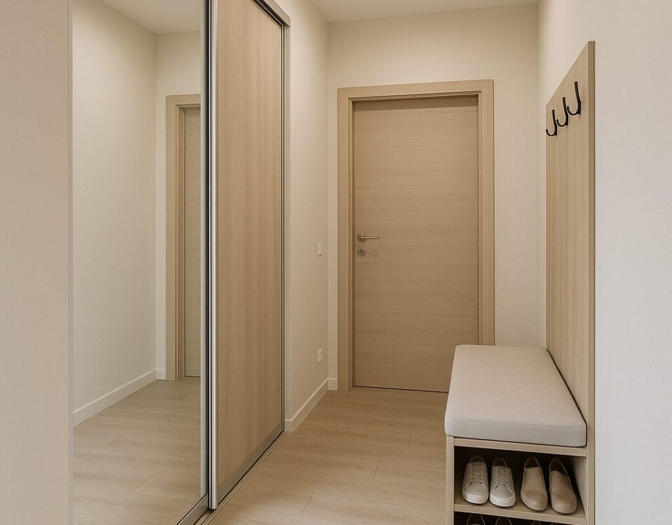 Nábytok do predsiene na mieru: úložisko na topánky a kabáty bez chaosu - 46