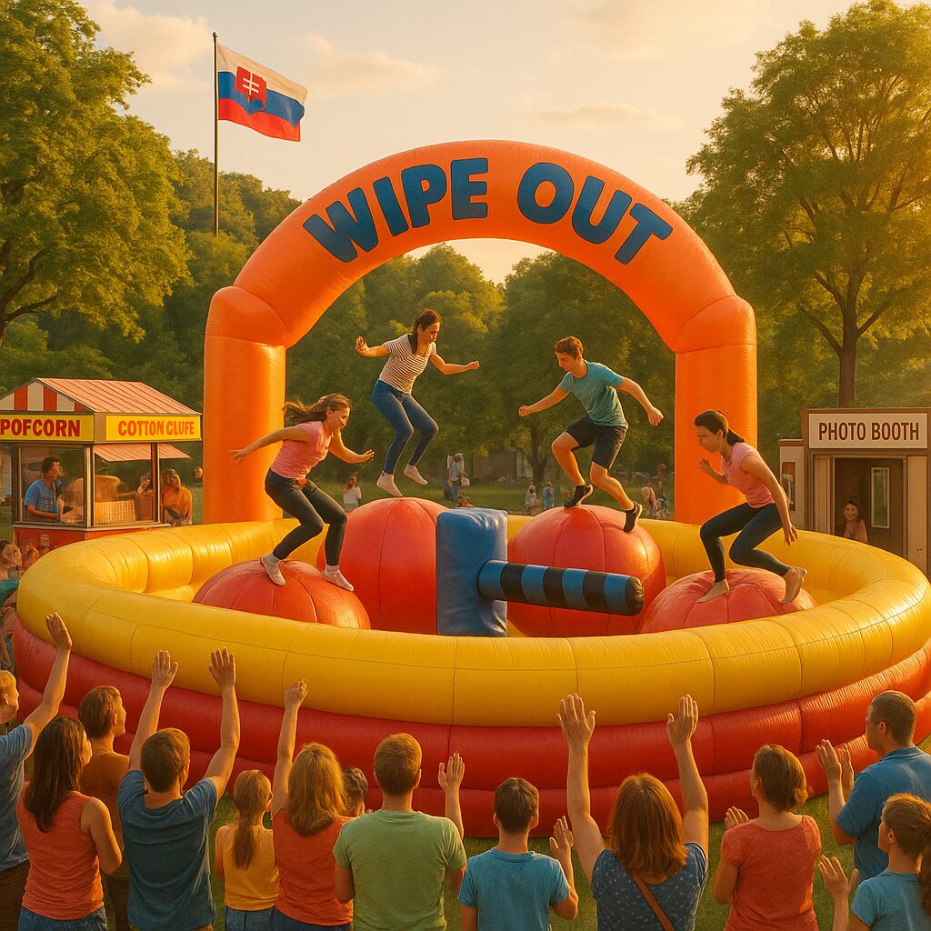 Wipe Out: adrenalínová atrakcia, ktorá rozprúdi každú firemnú akciu aj festival